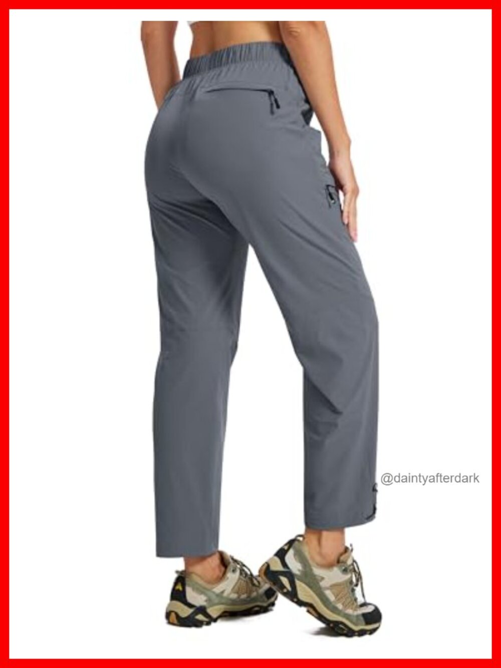 Hiking Cargo Pants Waterproof Lightweight Zipper Pockets Quick Dry UPF 50